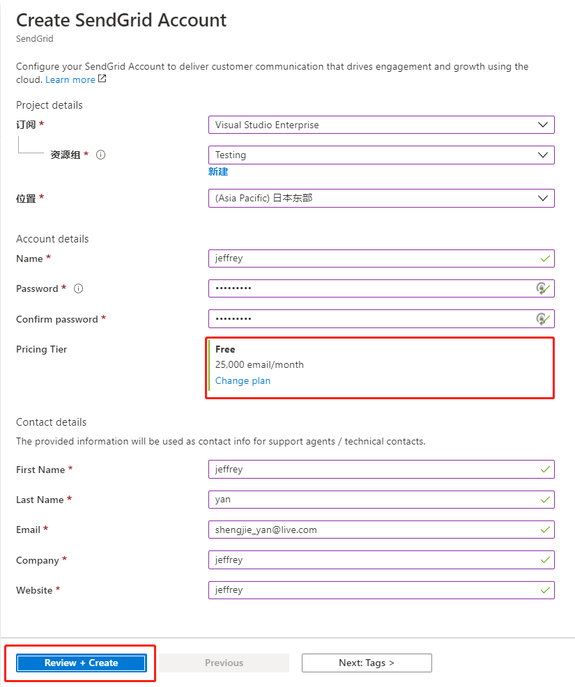 Create SendGrid Account